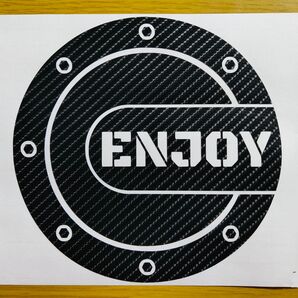 文字オーダー フューエルリッドカーボン調カッティングステッカーj 給油口ステッカー