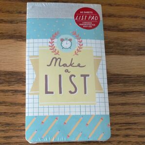 アメリカ雑貨 GALISON NEW YORK MAKE A LIST PAD リストパッド メモ帳 6デザイン 60枚 文具