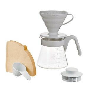 ハリオ V60コーヒーサーバー02セット(ペールグレー)VCSD-02-PGR