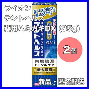 ライオン デントヘルス 薬用ハミガキDX (85g) 2個