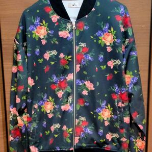 GLIMCLAP Floral overall pattern Jersey L グリムクラップ 花柄 ブルゾン ジャケット