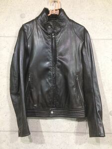 Hugo Boss/Hugobos Sheep Leather Bloureson/Riders Jacket 46 (м/л) Используется/Итальянский гул наппа/воротник Mouton/