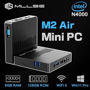 MLLSE PC M2 Air Intel Gemini Lake N4000 Windows 11 6GB RAM128GB