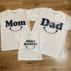 家族お揃いTシャツセット WM, 100, Mサイズ マタニティ ニューボーン