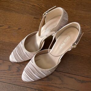 結婚式 セパレートパンプス ベージュ