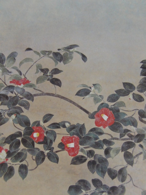 林潤一, 【薮椿花】, 希少な額装用画集より, 新品額装付, 状態良好, 送料込み, 絵画, 油彩, 自然, 風景画