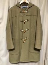 USED SCHOTT DUFFLE COAT MADE IN USA SIZE 38 中古 ショット ダッフルコート サイズ M カラー ベージュ アメリカ製 送料無料_画像1