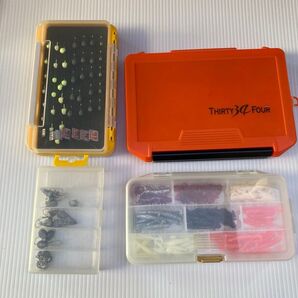 ダイワ? メジャークラフト? ジクヘッド ワーム ケース色々 整理番号244 ワームケース ジクヘッドケース 34 ライトゲーム