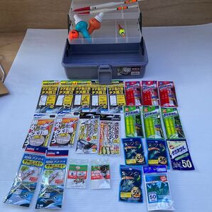 タチウオ 浮き釣り仕掛け 電気浮き等色々 タックルケース 整理番号258 太刀魚 ハピソン ヤマシタ オーナー がまかつ ダイワ