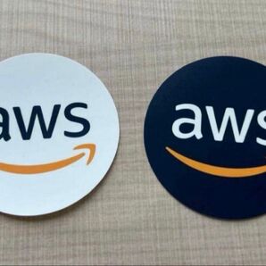 2種 Amazon AWS ステッカー 白・黒