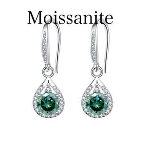 0.5ct モアサナイト ティアドロップ ピアス