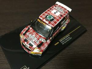 1/43 IXO シュコダ・ファビア S2000 #2 F.デュバル組 IRC ラリー・イーペル 2009