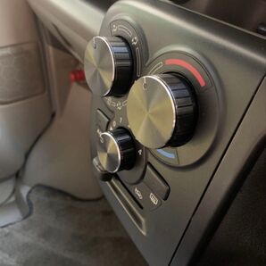 ブラック スズキ エブリィ エアコンダイヤル アルミ Da17v da17w DR17 クリッパー リオ ワゴン エブリイ つまみ