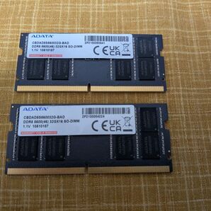 ADATA DDR5 32GB × 2 64GB DDR5 - 5600 メモリ SODIMM ミニPC ノート
