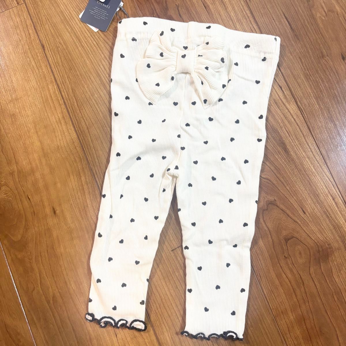 バースデイ　コトリ　cottoli ハート柄レギンス　95cm 新品