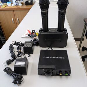 ☆オーディオテクニカ 赤外線マイク・AT-CLM7000TX・充電器・受光器3点セット・☆動作品
