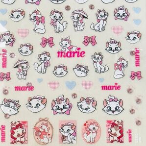 #3035 ぷっくり超立体3D ディズニーマリー おしゃれキャット ネイルシール 新品