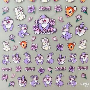 #2794 極薄 サンパー バンビ ディズニー ネイルシール ステッカー 新品