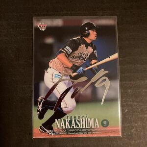 2018年 1st 北海道日本ハムファイターズ / 中島卓也選手 インサートカード 銀箔サインカード BBM