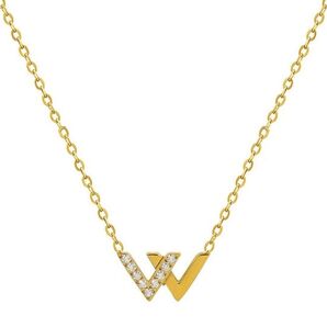 Vライン CZダイヤモンドネックレス レディース 「永遠の愛」スワロフスキー ジルコニア 採用 ペンダント