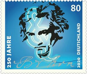 ★ドイツ切手　ベートーベン生誕250周年記念　2020年発行　スマホ NFC機能対応！★#1024