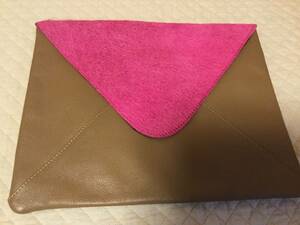 C8713*CONTROL FREAK*sho King розовый & оттенок коричневого ручная сумочка *