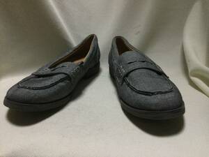 C8883*HAWKINS NOUVO* size XL* gray cloth material coin Loafer *