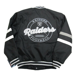 BD12)JH Design RAIDERS NFL ポリツイルジャケット/RAIP03SST9/S/USサイズ/レイダース