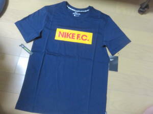 NIKE F.C. мужской короткий рукав футболка M темно-синий новый товар * подведение счетов распродажа *