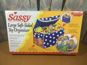 Sassy sash - soft side * toy box Boy blue Sassy. bib, rattle, hand towel. extra attaching ③