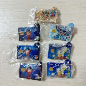 ディズニー JCBカード ミニチュアメタルチャーム 7点セット