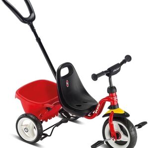 【新品】【世界基準の安全性×皇室ご愛用】PUKY 三輪車 ドイツ製 プレゼント 三輪車 押し棒付 手押し棒