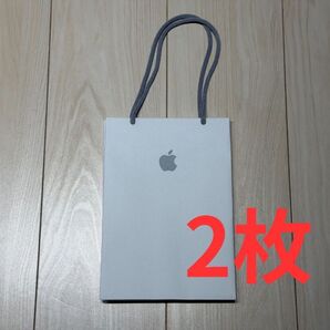 【新品】Apple Store ショッパーバッグ|ホワイト|2枚|正規品【即日発送】紙袋