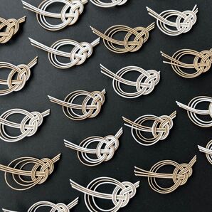 【お正月】ベージュ 水引 20個 №1123