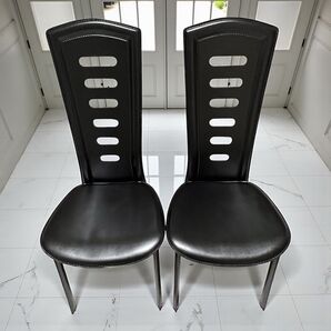 【美品】椅子8339 ダイニングチェア ハイバックチェア 2脚セット 大塚家具