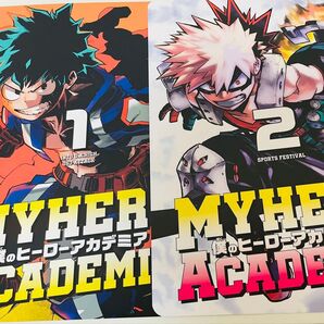 ヒロアカ リミックス 1巻 2巻 アニメイト 特典 緑谷出久・爆豪勝己 B5ビジュアルボード