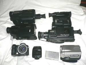 Hi-8ビデオカメラ、8ミリビデオカメラ、デジタルビデオカメラ、コンデジ等ジャンク品①