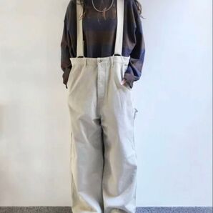 2024AW ツイルワッシャーワークサスペンダーパンツ