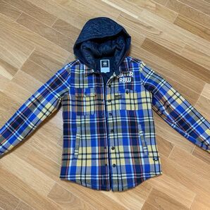 G-STAR RAW (ジースターロゥ) チェック柄 フード付き アウター