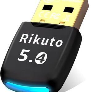Rikuto Bluetooth アダプタ 5.4 Bluetooth USB bluetooth レシーバー ブルートゥース