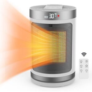 セラミックファンヒーター 3段階切替/1-12hタイマーリモコン付 日本語説明書