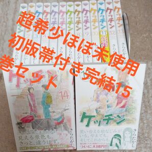 超希少 人気作品 ほぼ未使用 全巻初版帯付きセット 全巻完結15巻セット ケッチン 15 (ヤンマガKC 2335) きらたかし/