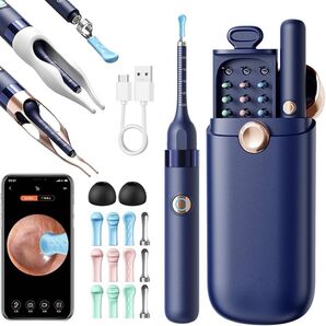 耳かき カメラ付き 2000万画素 みみかき カメラ 耳掃除 6LEDライト 3.6mm極細レンズ 録画 写真 IP67防水