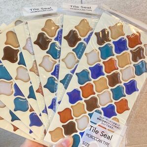 タイルシール モロッカンタイプ 10×20cm 8枚セット