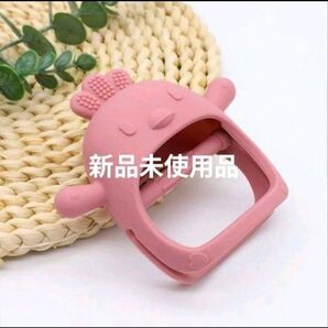 【限定割引】新品未使用 ベビー 歯固め シリコン製 ピンク