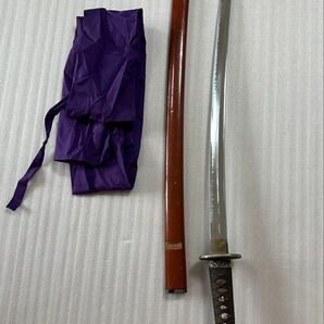 居合刀 朱鞘 鞘付き長さ102cm 鞘抜き重さ約1015g 刀袋付き11i