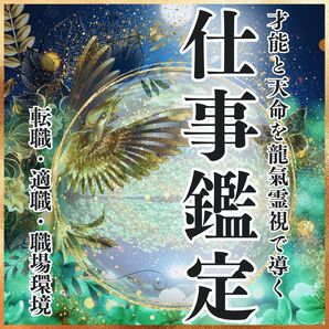 初回限定価格【仕事鑑定】転職・天職・副業・キャリア・将来・人間関係・占い・霊視