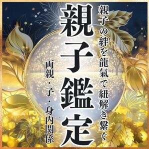 初回特別価格【親子鑑定】家族・親・確執・家庭円満・子宝・反抗期・和解・占い・霊視