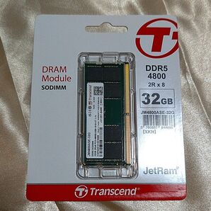【新品・未開封】トランセンド ノートPC用メモリ DDR5 4800 32GB JM4800ASE-32G