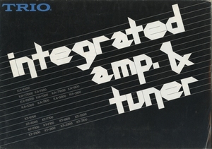 TRIO 78年8月アンプ/チューナーカタログ トリオ 管3873